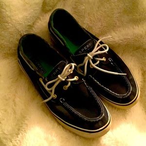 Navy Cloth Sperry Topsiders